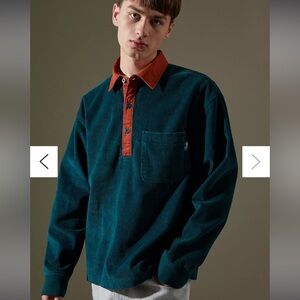 Urban Outfitters Corduroy popover green
